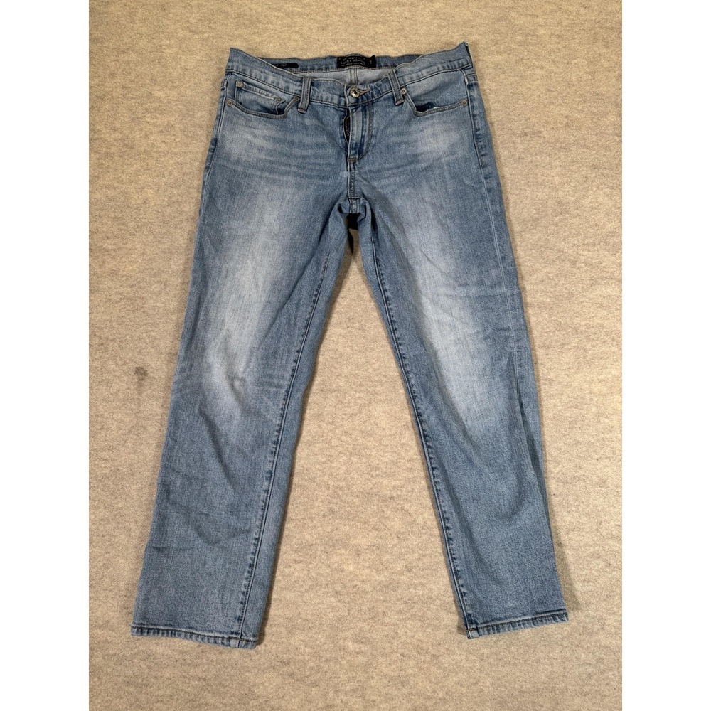 Lucky Brand Jeans Womens‎ 6 Light Wash Blue Sweet Crop Cropped Stretch Denim